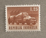 Stamps Indonesia -  Camión con remolque