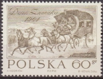 Stamps Poland -  Polonia 1964 Scott 1271 Sello ** Pintura La Diligencia de Jozef Brodowski