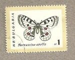 Sellos de Europa - Bulgaria -  Mariposa Parnasius apollo