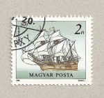 Stamps Hong Kong -  Barco Mayflower en 1620