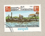 Stamps Cambodia -  Barco bomba 605 cv