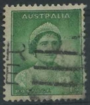 Sellos del Mundo : Oceania : Australia : Scott 167 - Reina Isabel