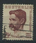 Sellos del Mundo : Oceania : Australia : Scott 222 - Henry Hertzberg Lawson (Autor y poeta)