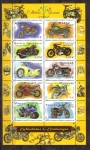 Stamps France -  serie- Motocicletas