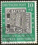 Stamps Germany -  DEUTSCHE POST - 100 JAHRE DEUTSCHE BRIEFMARKEN