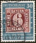 Stamps Germany -  DEUTSCHE POST - 100 JAHRE DEUTSCHE BRIEFMARKEN