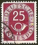 Sellos de Europa - Alemania -  DEUTSCHES BUNDESPOST - CUERNO POSTAL