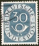 Stamps Germany -  DEUTSCHES BUNDESPOST - CUERNO POSTAL