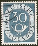 Sellos de Europa - Alemania -  DEUTSCHES BUNDESPOST - CUERNO POSTAL