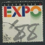 Stamps Australia -  Scott 1080 - Expo 88. Brisbane
