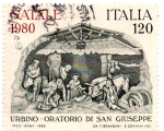 Stamps Italy -  URBINO-ORATORIO DI SAN GUISEPPE