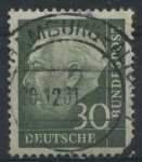 Stamps Germany -  Scott 755 - Presidente Theodor Heuss