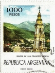 Stamps : America : Argentina :  Iglesia de San Francisco  (Salta)