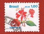 Stamps : America : Brazil :  Impatíens sp.