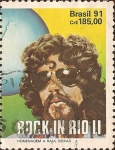 Sellos de America - Brasil -  Rock in Rio II - Homenaje a Raúl Seixas.