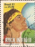 Sellos de America - Brasil -  Rock in Rio II - Homenaje a Cazuza.