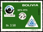 Stamps : America : Bolivia :  SERIE CONMEMORACION A LA EXPOSICION FILATELICA DE MONTEVIDEO 