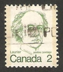 Sellos de America - Canad� -  509 - sir wilfried laurier, primer ministro