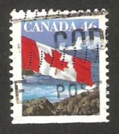 Sellos de America - Canad� -  1623 a - Bandera e Iceberg