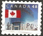 Stamps Canada -  1906 - bandera y edificio de correos en ottawa