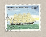 Stamps Benin -  Bergantín de 5 mástiles
