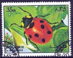 Stamps United Arab Emirates -  SHARJAH. Insectos. Mariquita.
