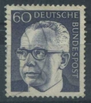 Stamps Germany -  Scott 1034 - Presidente Gustav Heinemann