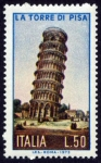 Stamps : Europe : Italy :  ITALIA -   Plaza del Duomo, Pisa