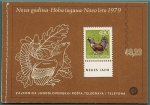 Sellos de Europa - Yugoslavia -  Naturaleza - Urogallo - año nuevo 1979  - carterita