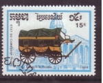 Stamps Cambodia -  serie- Coches tirados por caballos