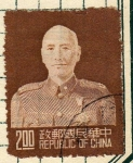 Stamps China -  67º Aniver. de Tchang Kai Chek