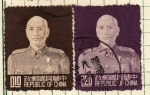 Stamps China -  67º Aniver. de Tchang Kai Chek