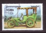Sellos del Mundo : Asia : Cambodia : serie- Vehículos antiguos