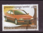 Stamps Cambodia -  serie- Vehículos