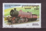 Sellos de Asia - Camboya -  serie- Locomotoras 