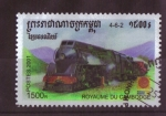 Sellos de Asia - Camboya -  serie- Locomotoras