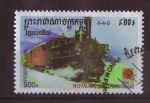 Sellos de Asia - Camboya -  serie- Locomotoras