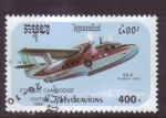 Stamps Cambodia -  serie- Hidroaviones