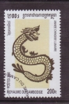 Stamps Asia - Cambodia -  serie- Año chino Lunar