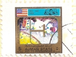 Stamps United Arab Emirates -  AJMAN - Apollo 13
