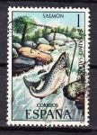 Stamps Spain -  E2403 FAUNA : Salmón (147)