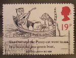 Stamps United Kingdom -  edward lear