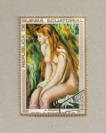 Stamps Equatorial Guinea -  Pintura Joven bañista