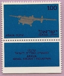 Sellos de Asia - Israel -  ARAVA  -  Industria aeronaútica  de  Israel