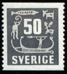 Stamps : Europe : Sweden :  SUECIA - Grabados rupestres de Tanum