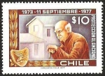 Stamps Chile -  PROTECCION AL ANCIANO