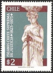 Stamps Chile -  150° AÑOS CORTE SUPREMA DE JUSTICIA