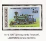 Stamps Nicaragua -  Locomotora