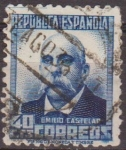 Stamps : Europe : Spain :  ESPAÑA 1932 670 Sello º Personajes Emilo Castelar 40c Republica Española