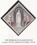 Stamps Monaco -  Lourdes